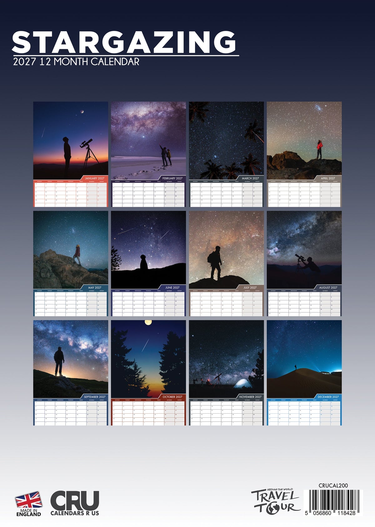 Stargazing - A3 Calendar 2027