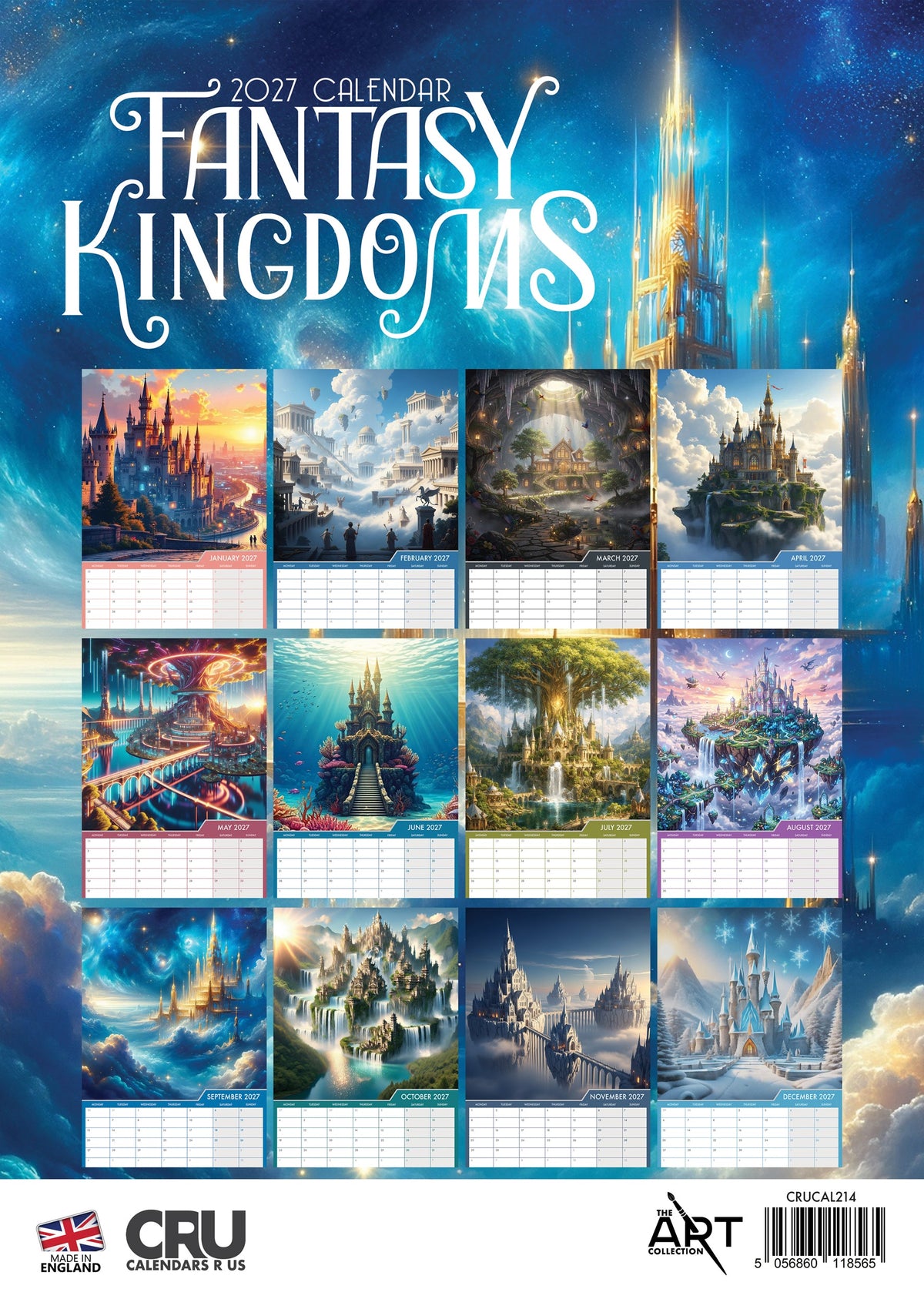 Fantasy Kingdoms - A3 Calendar 2027