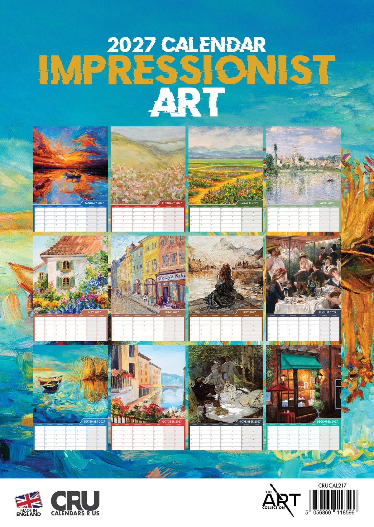 Impressionist - A3 Calendar 2027