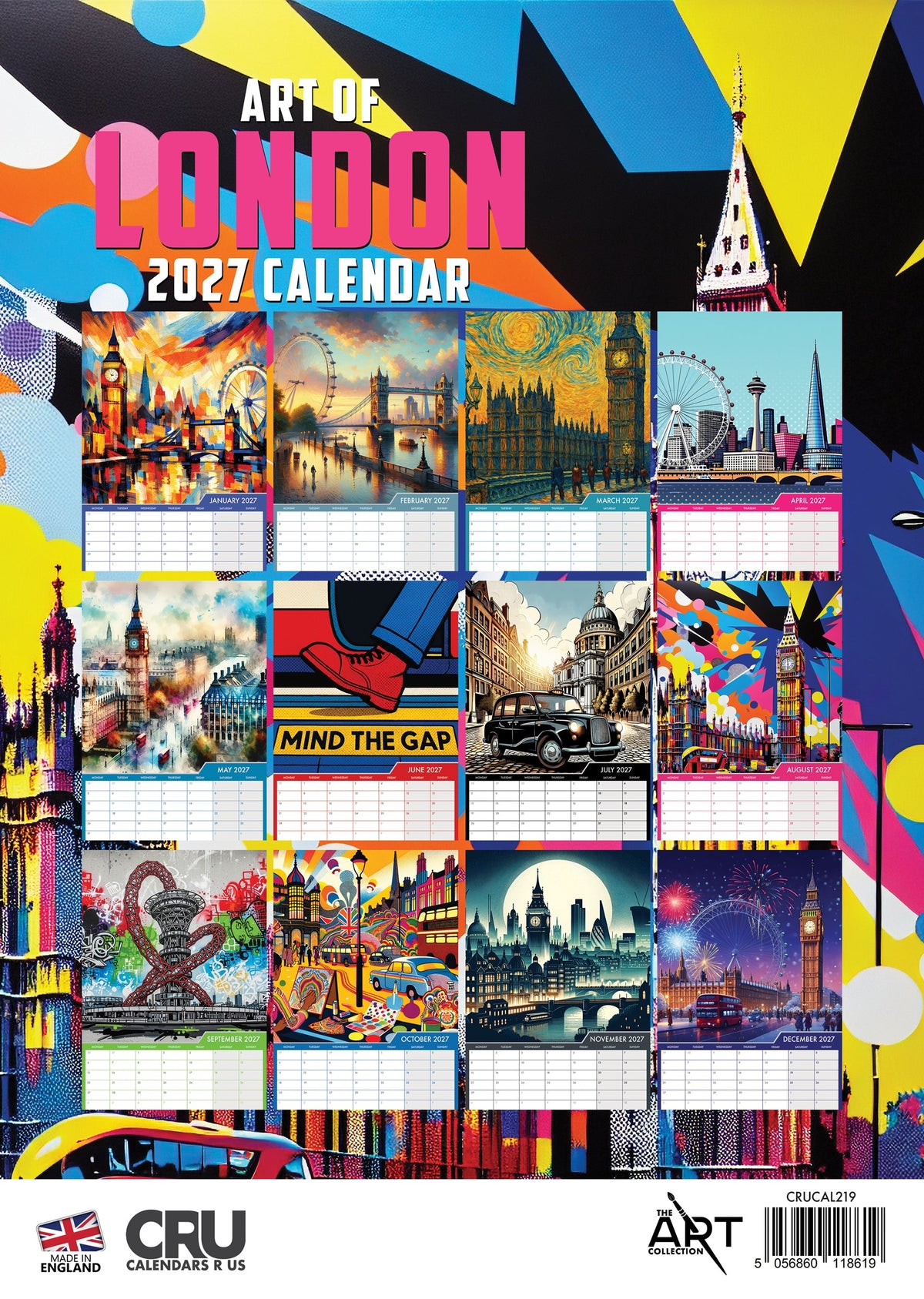 Art Of London - A3 Calendar 2027