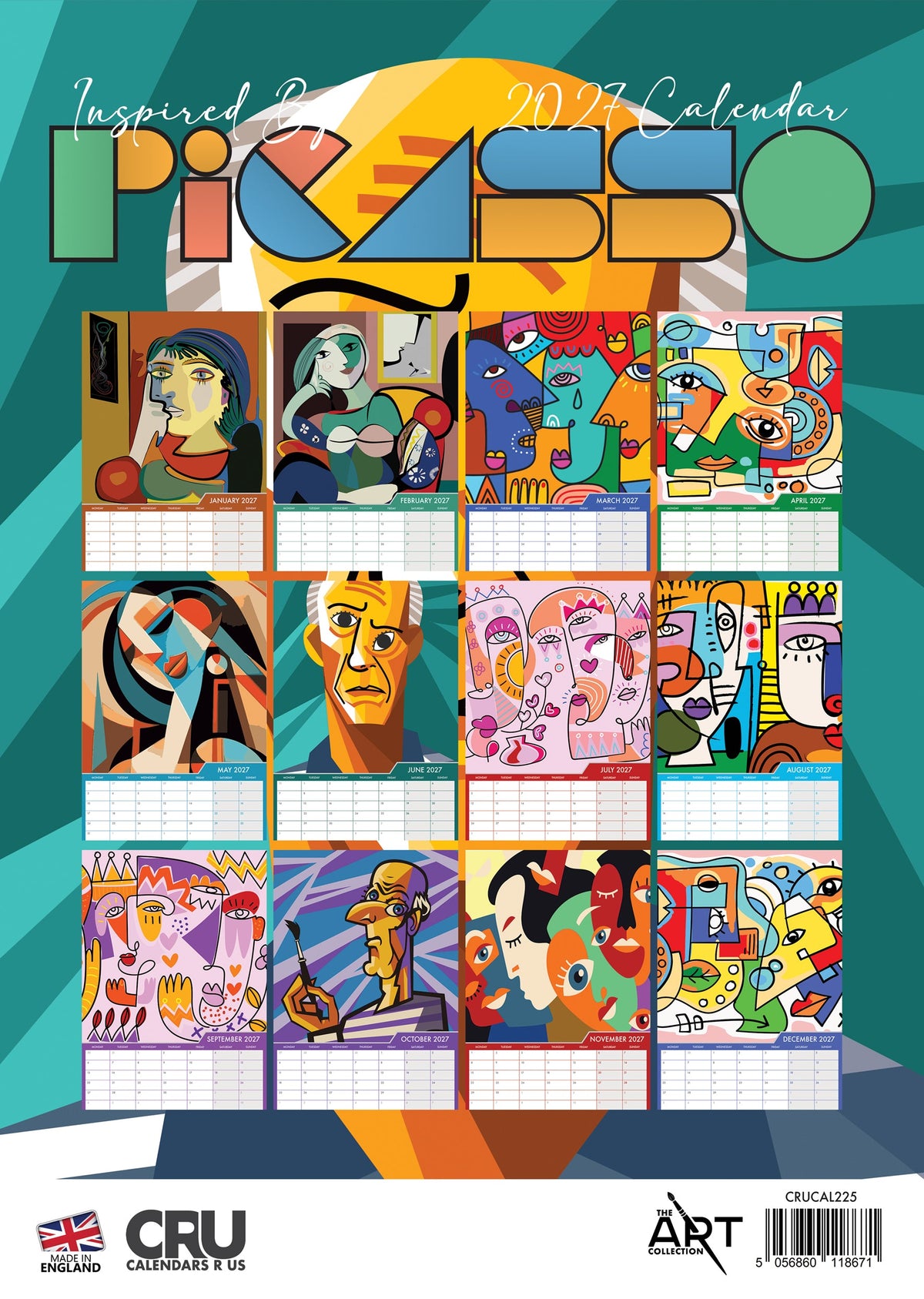 Picasso - A3 Calendar 2027