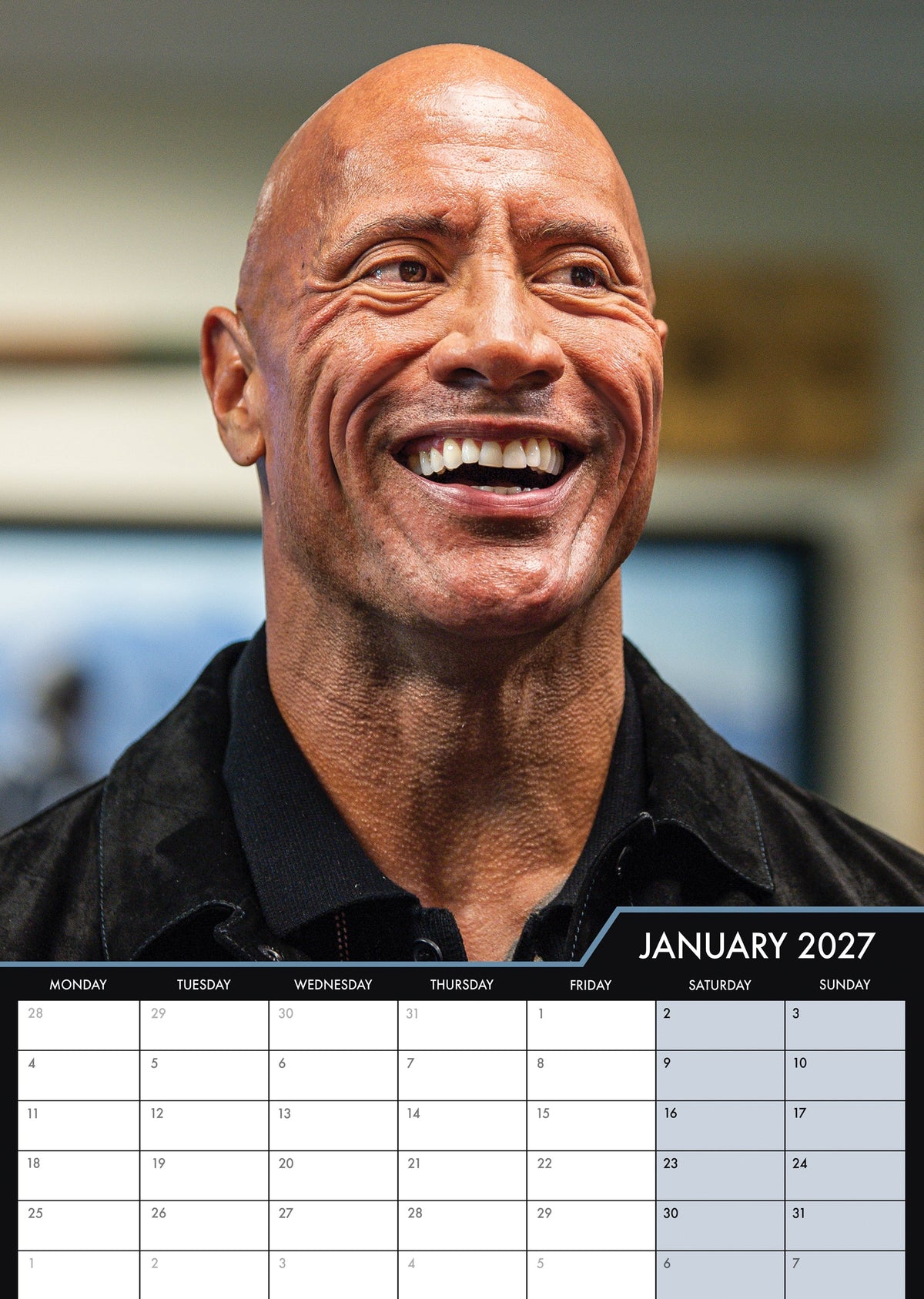 Dwayne Johnson - A3 Calendar 2027