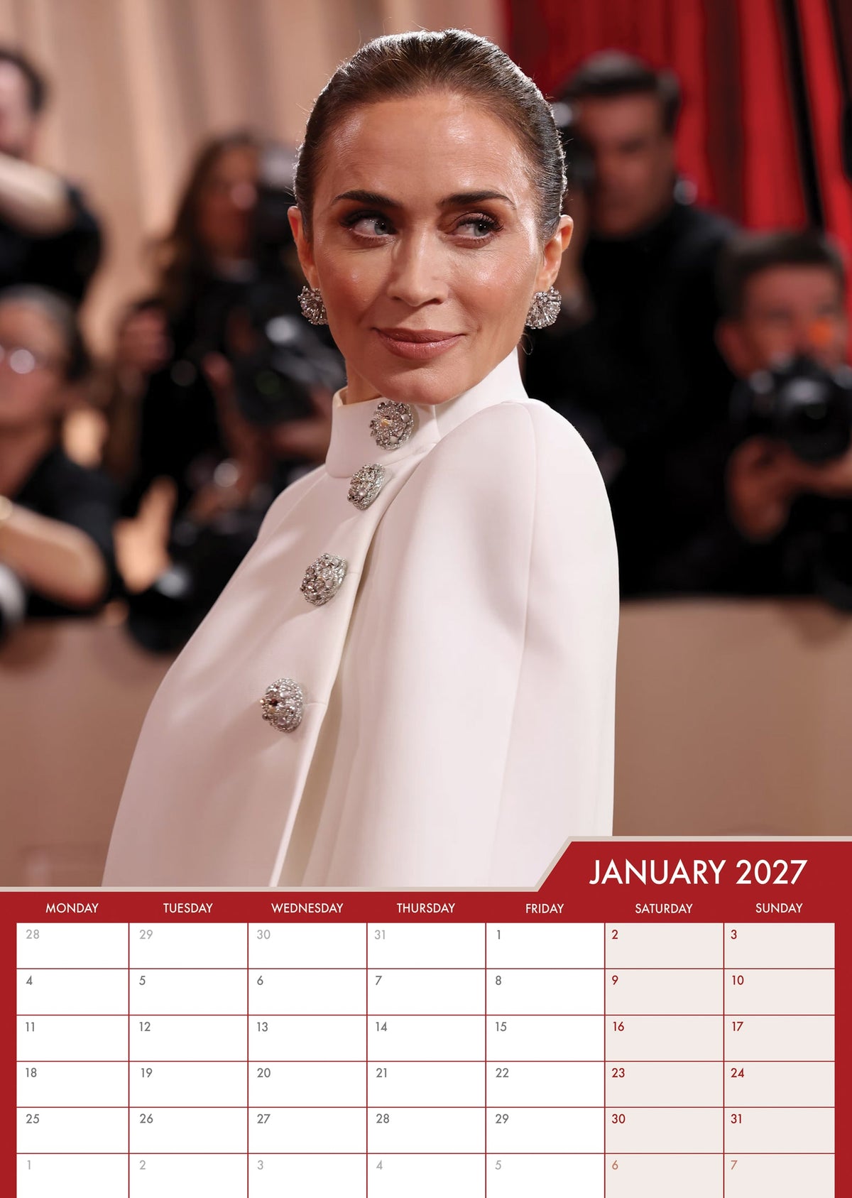 Emily Blunt - A3 Calendar 2027