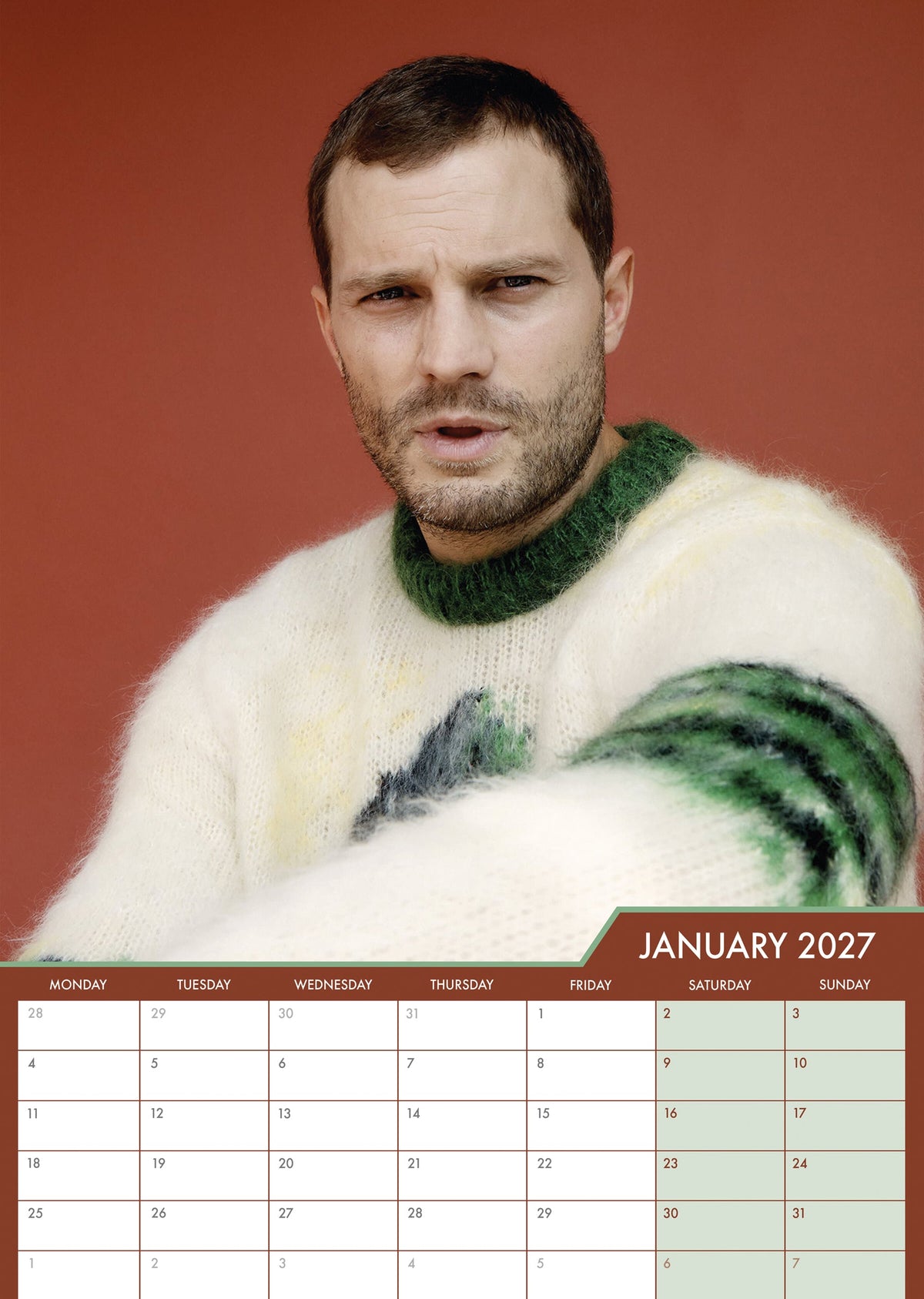 Jamie Dornan - A3 Calendar 2027