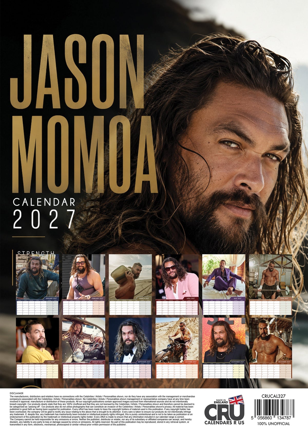 Jason Momoa - A3 Calendar 2027