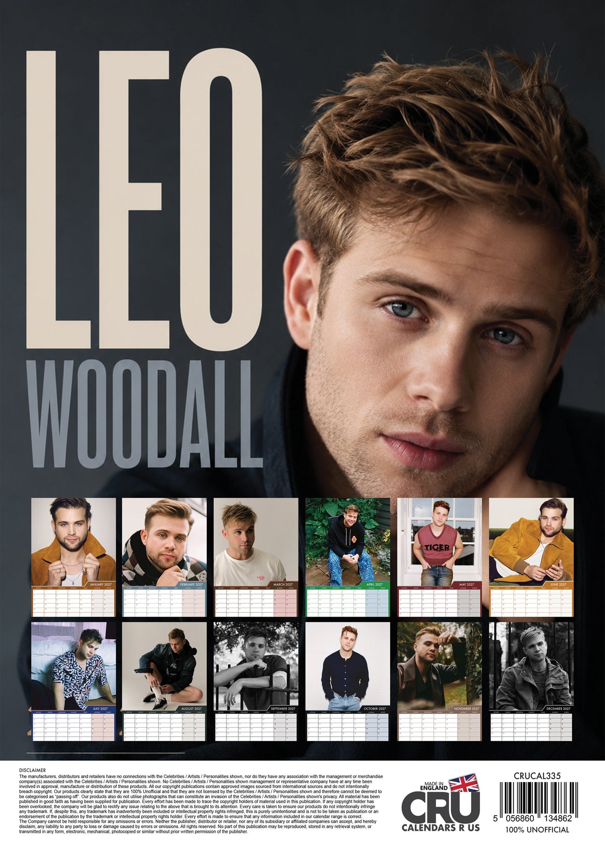 Leo Woodall - A3 Calendar 2027