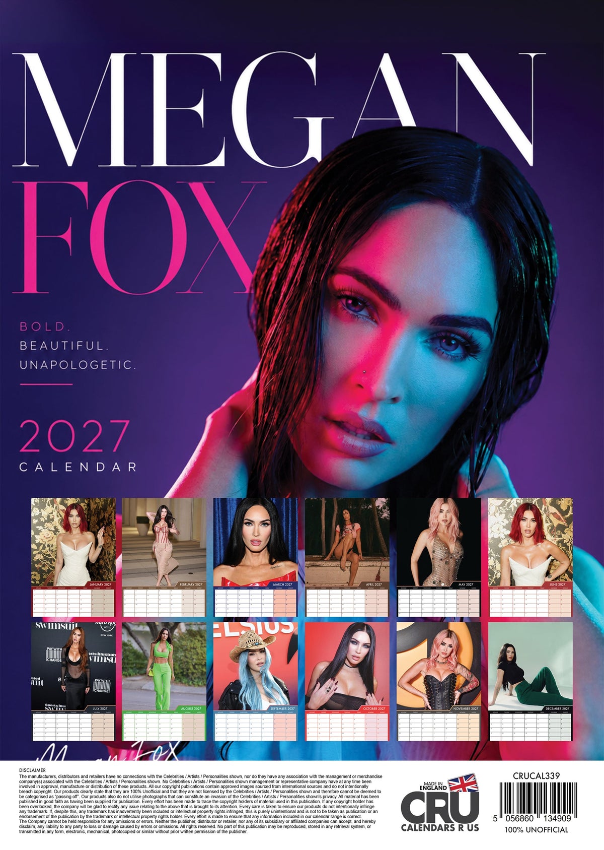Megan Fox - A3 Calendar 2027
