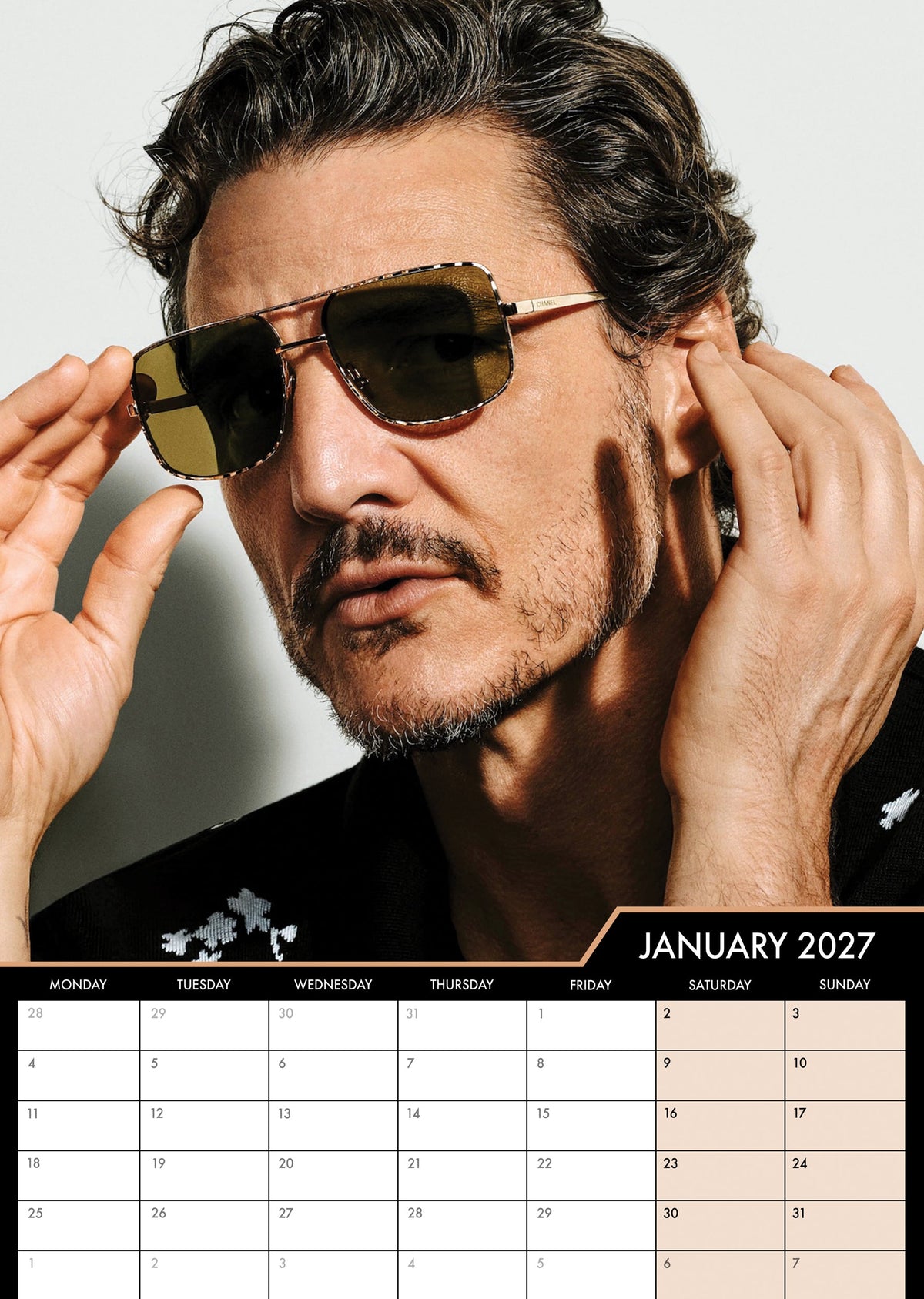 Pedro Pascal - A3 Calendar 2027