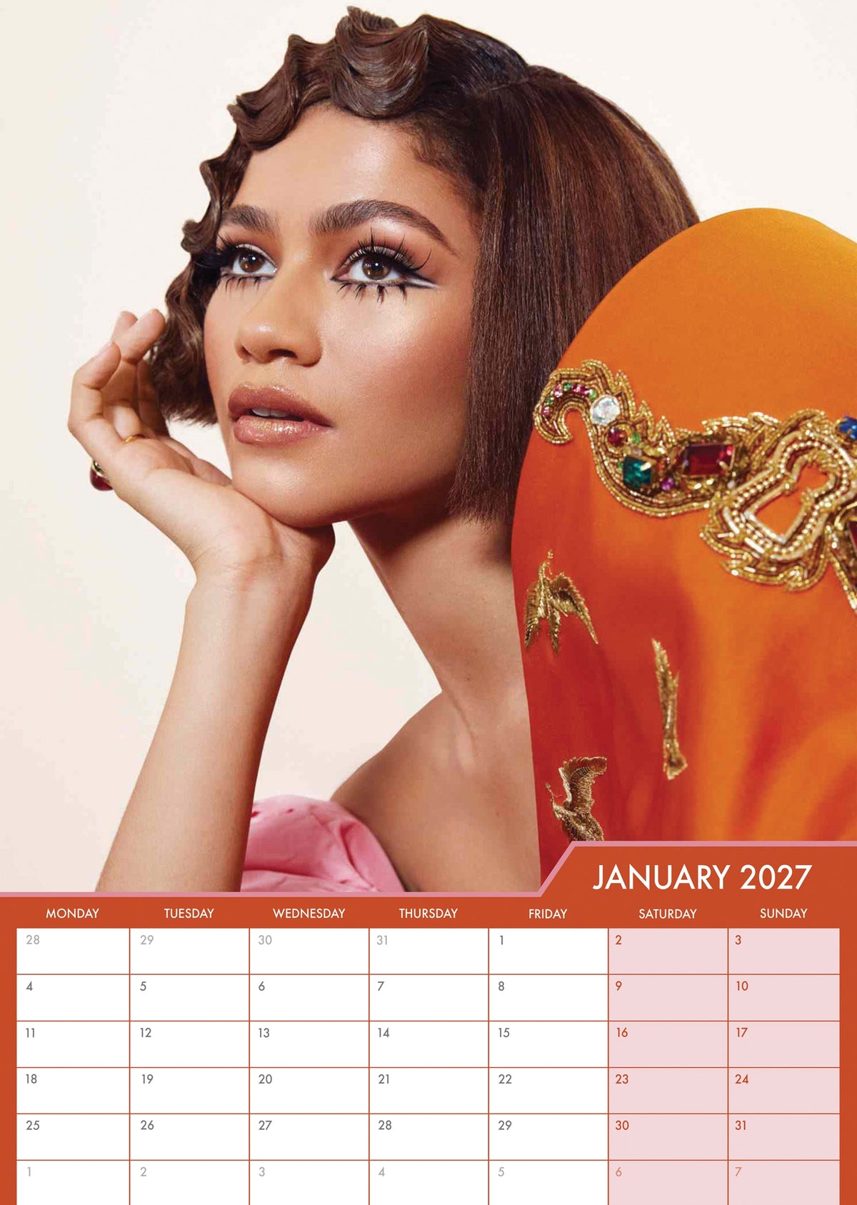 Zendaya - A3 Calendar 2027