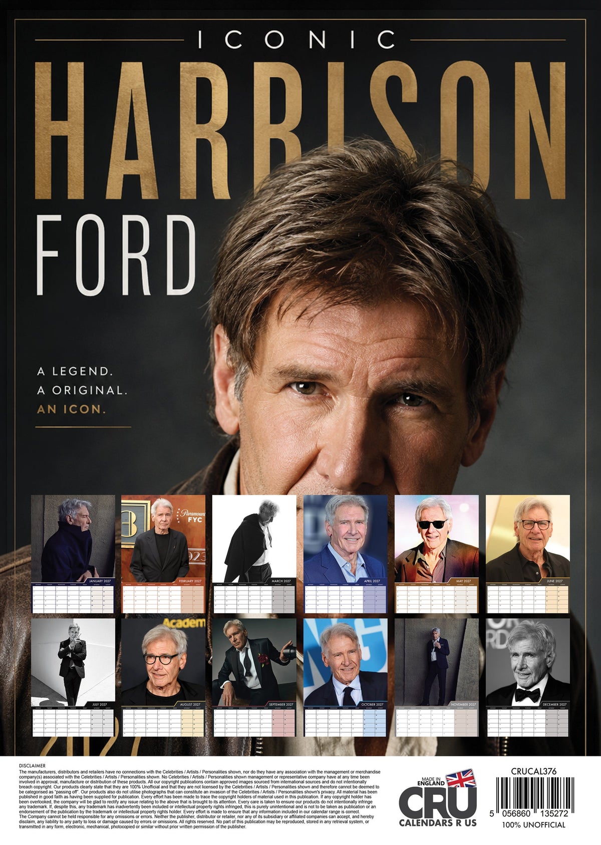 Harrison Ford - A3 Calendar 2027