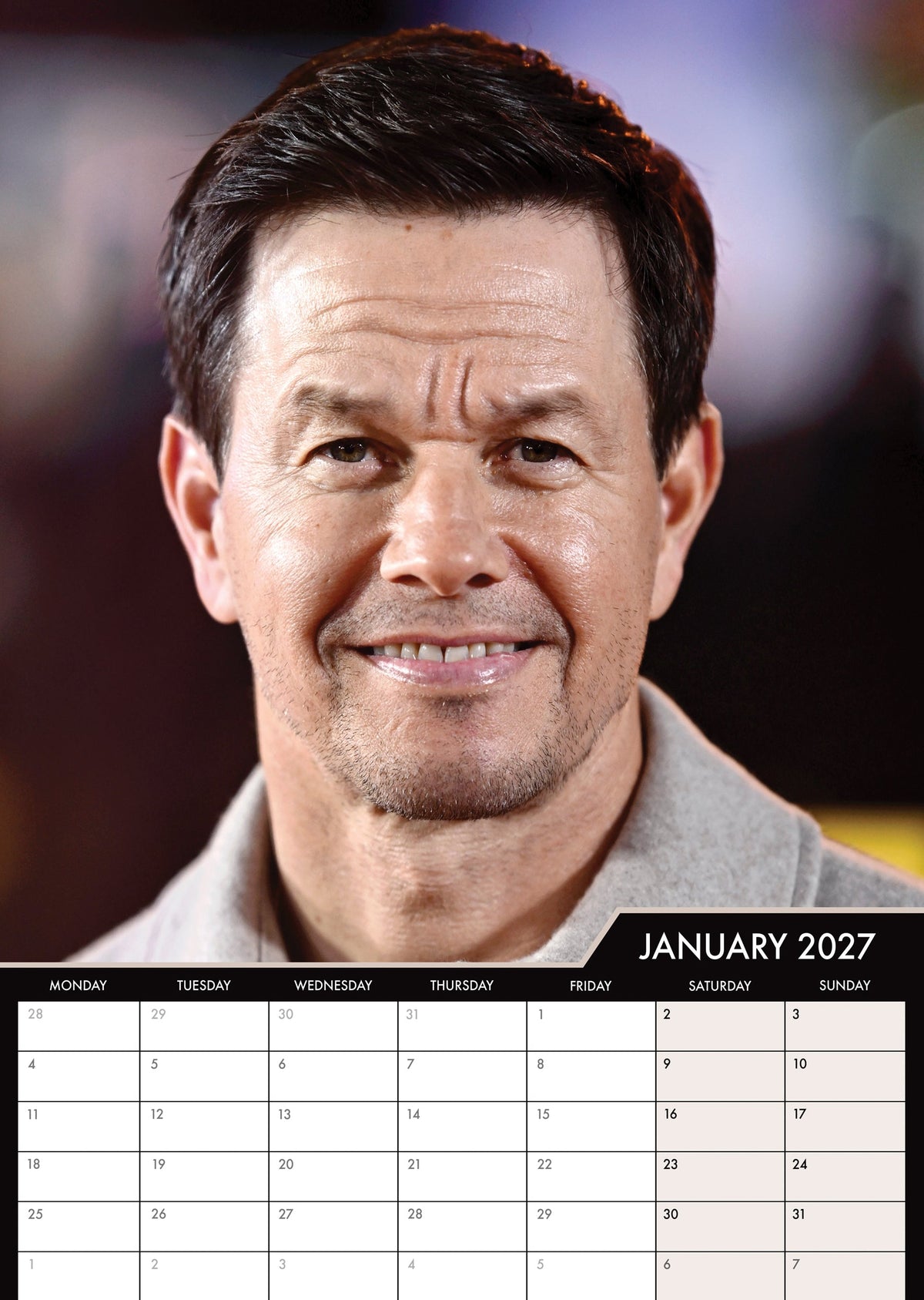 Mark Wahlberg - A3 Calendar 2027