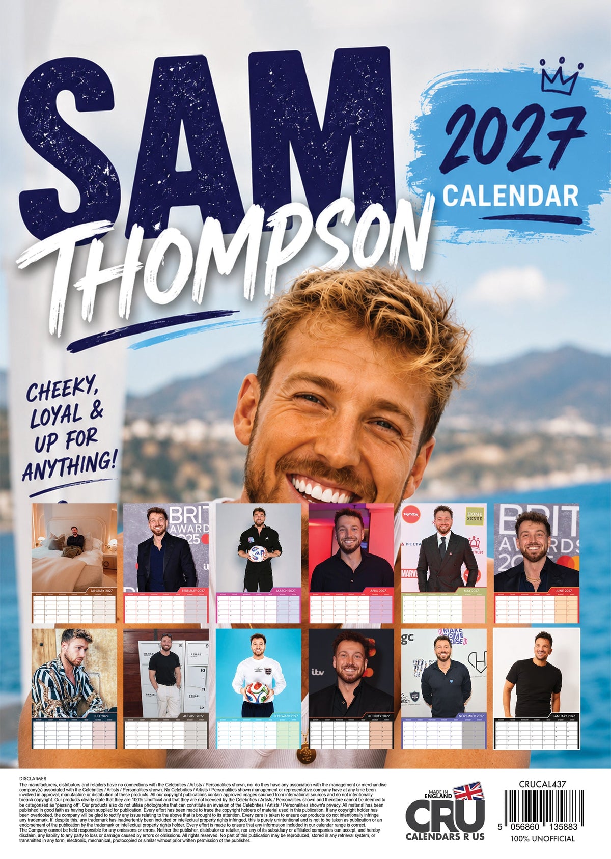 Sam Thompson - A3 Calendar 2027