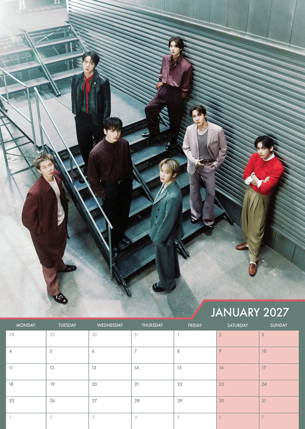 BTS - A3 Calendar 2027