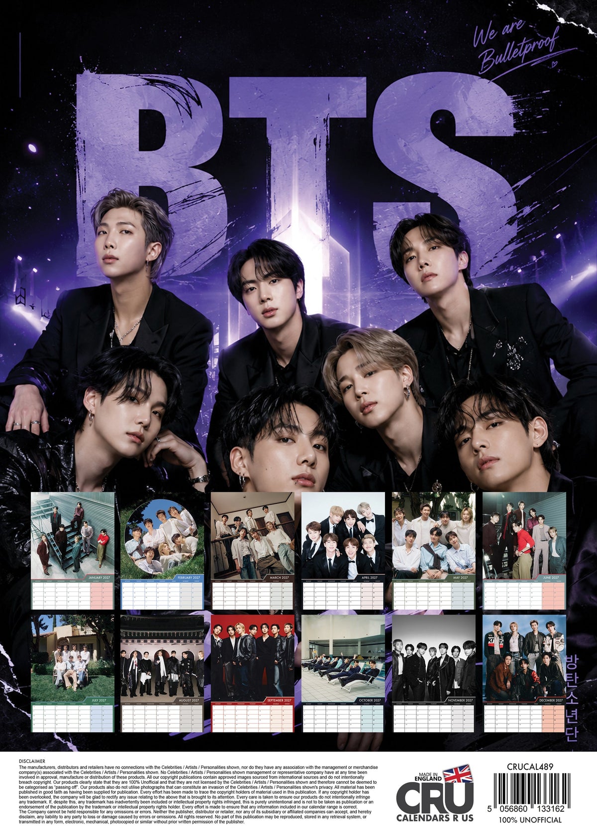 BTS - A3 Calendar 2027