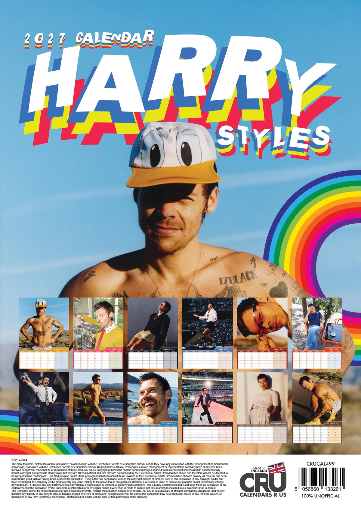 Harry Styles - A3 Calendar 2027