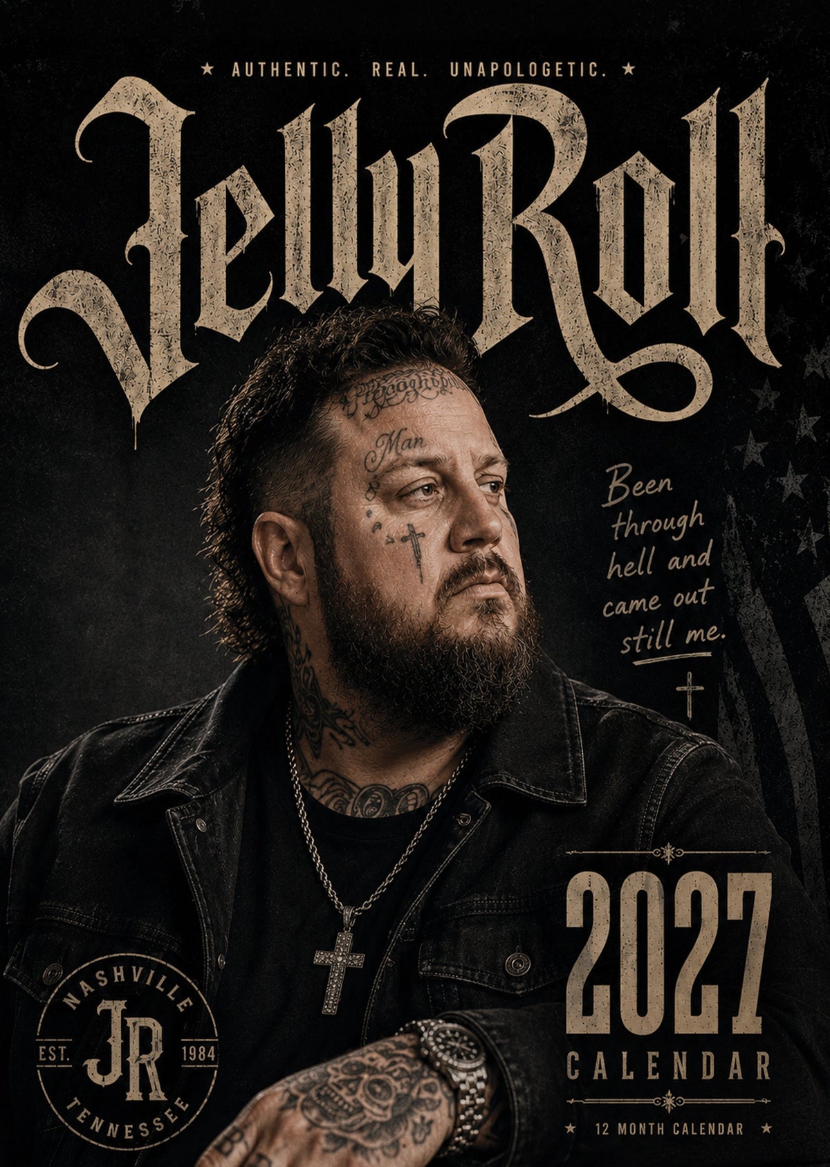 Jelly Roll - A3 Calendar 2027