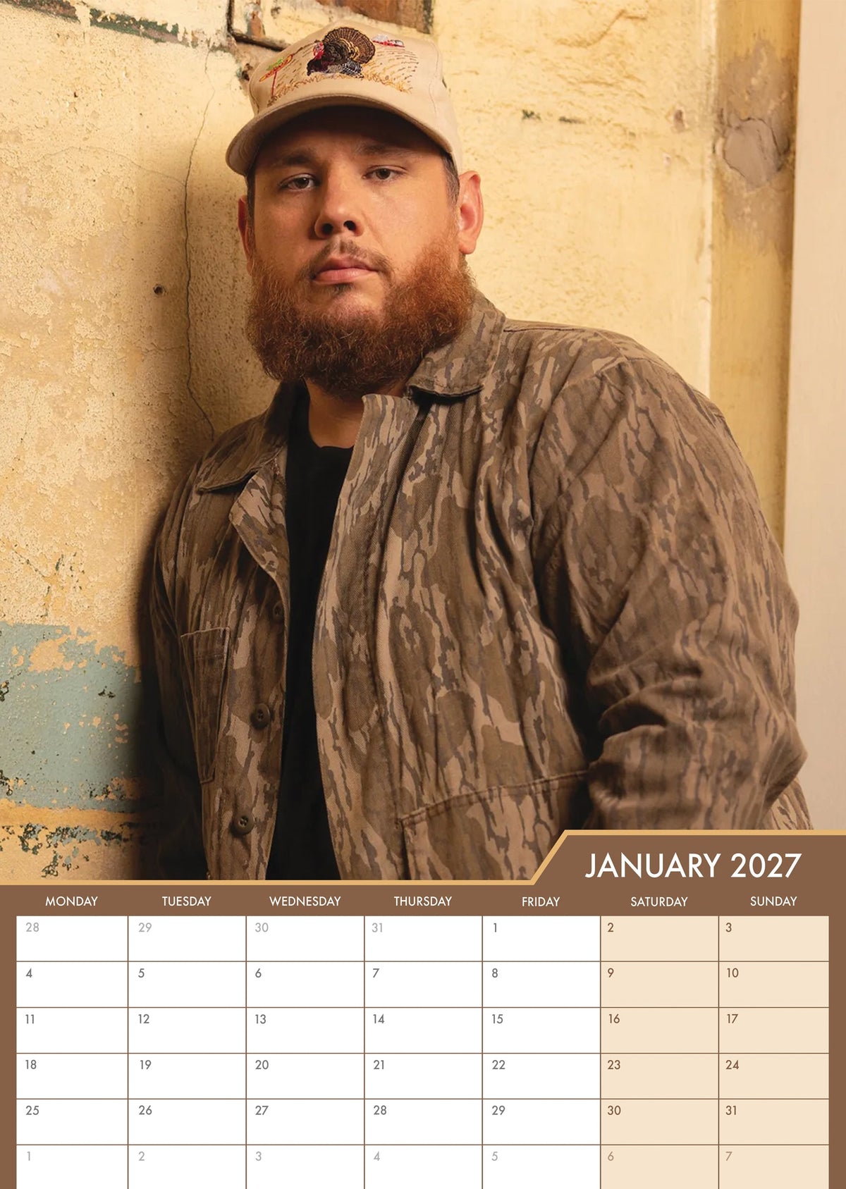 Luke Combs - A3 Calendar 2027