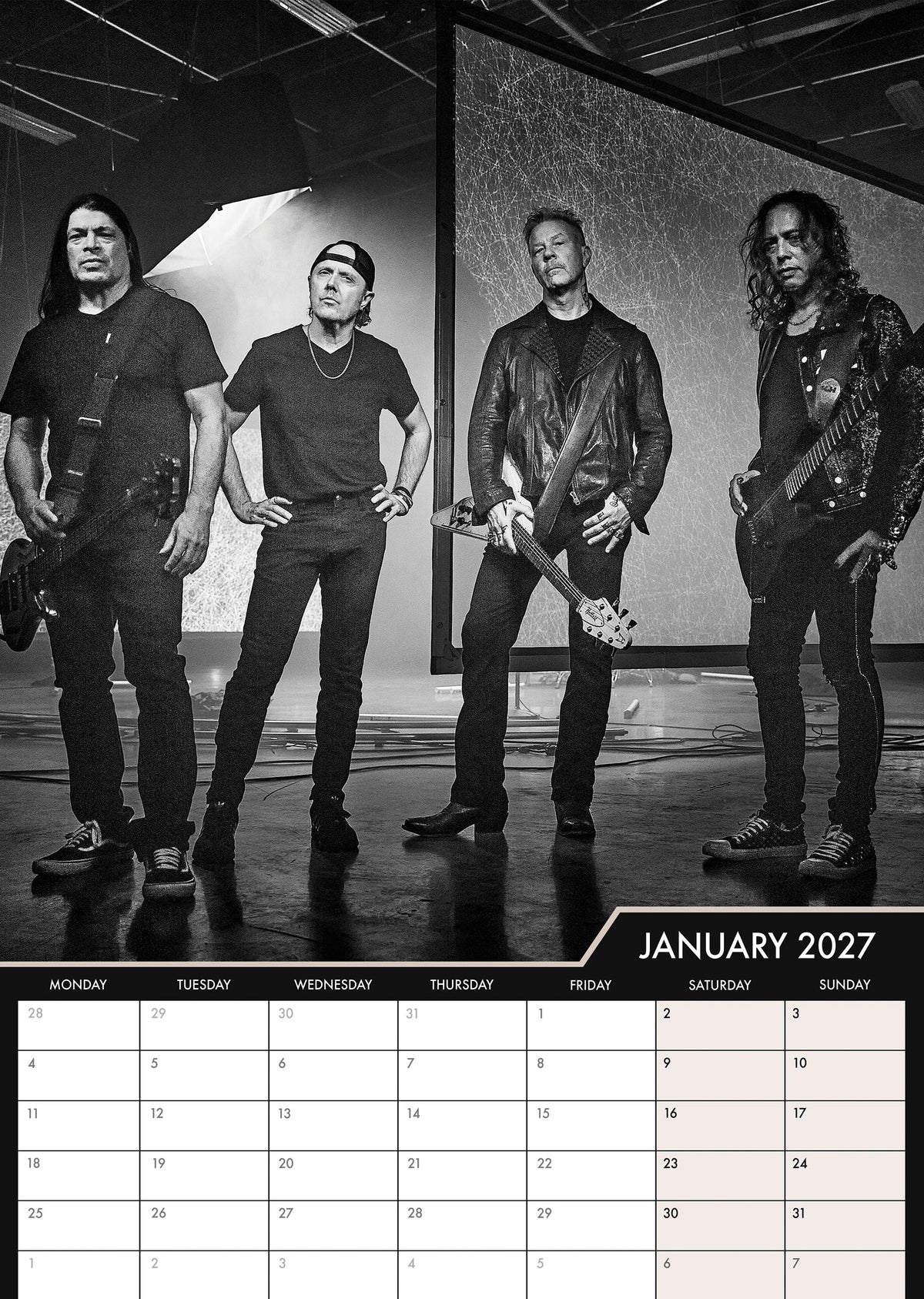 Metallica - A3 Calendar 2027