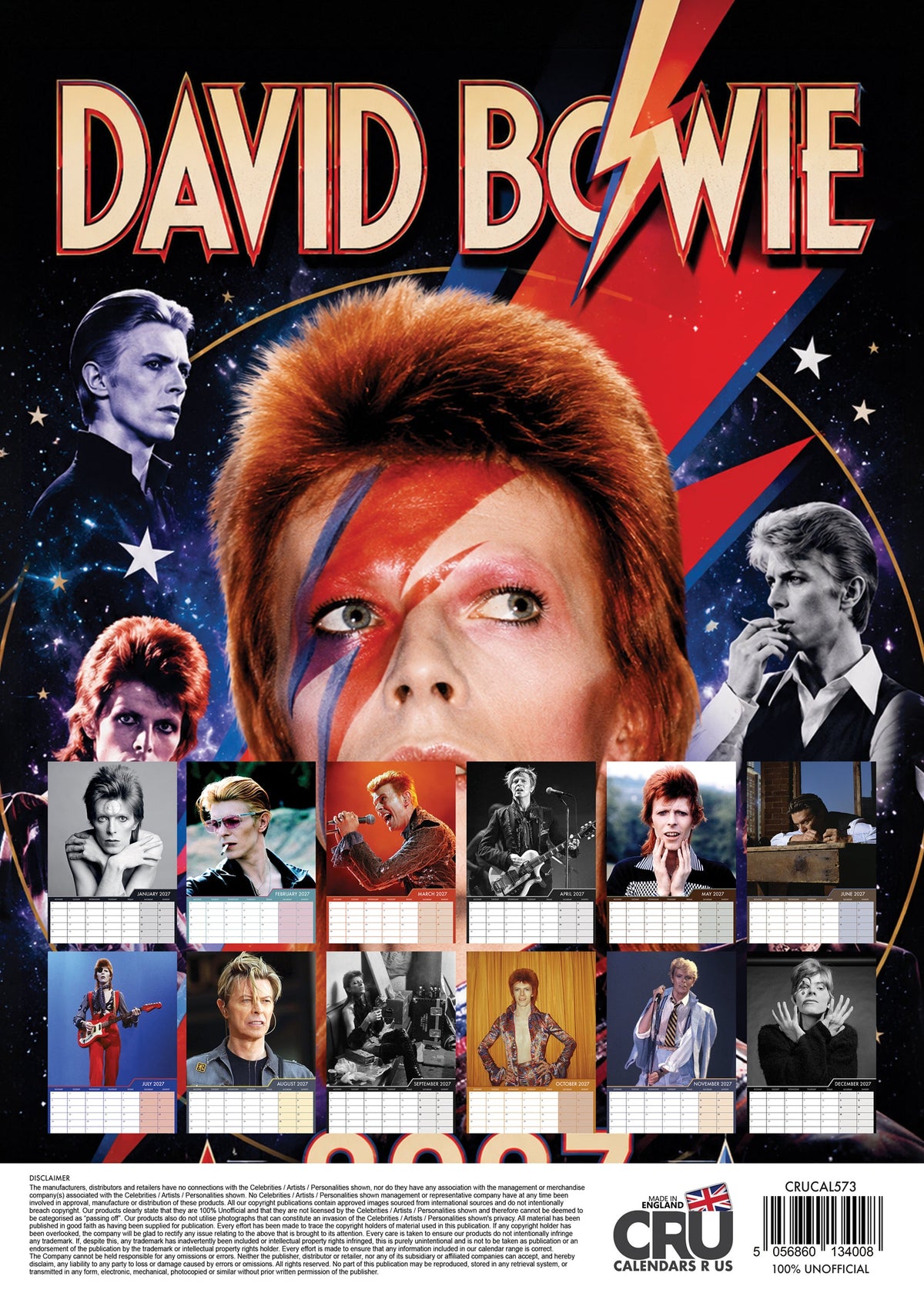 David Bowie - A3 Calendar 2027