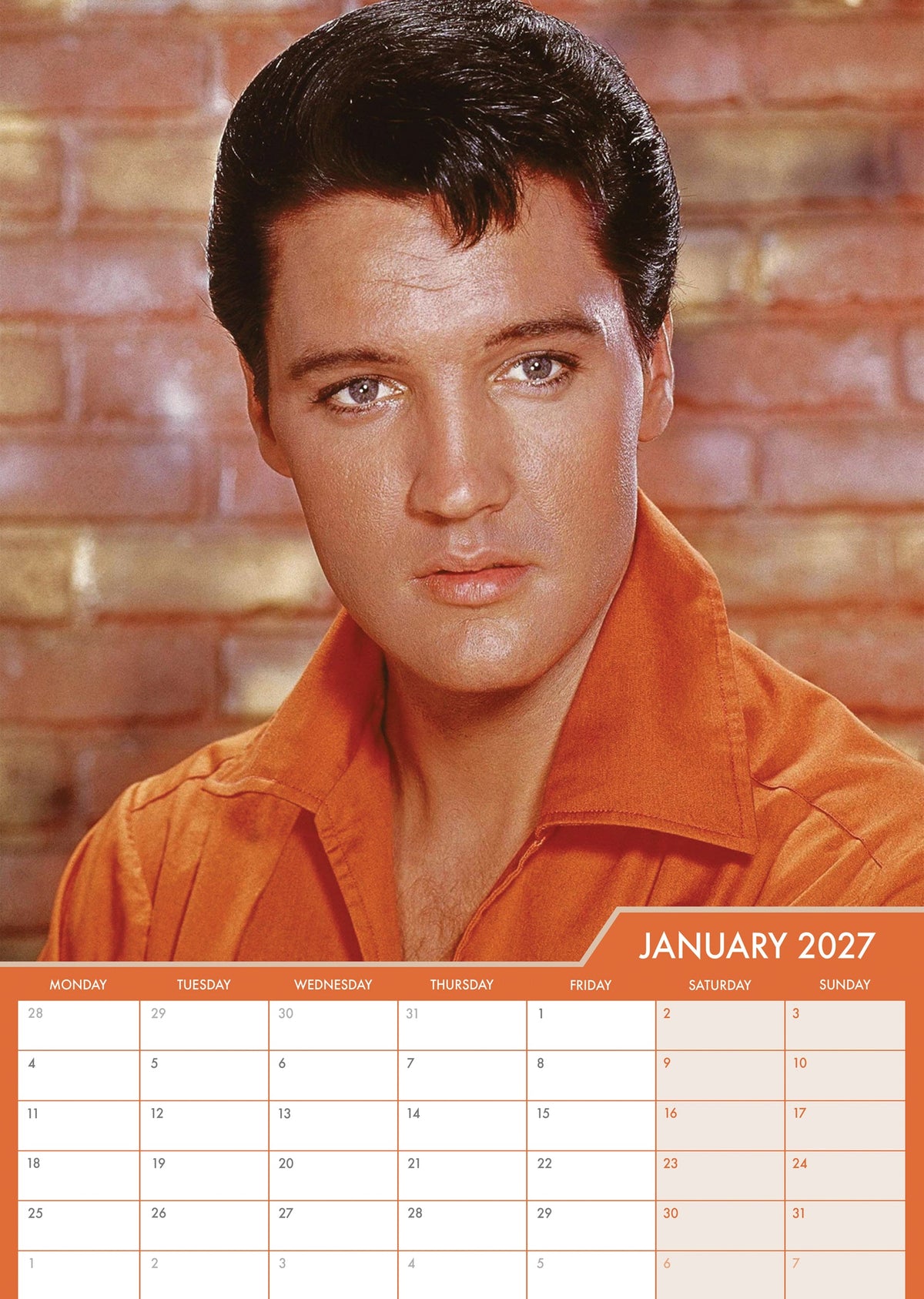 Elvis - A3 Calendar 2027