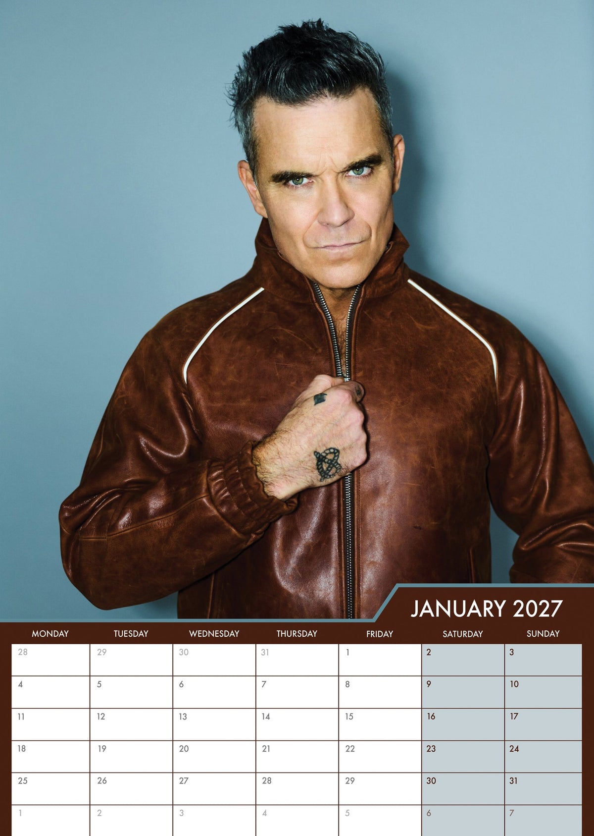 Robbie Williams - A3 Calendar 2027