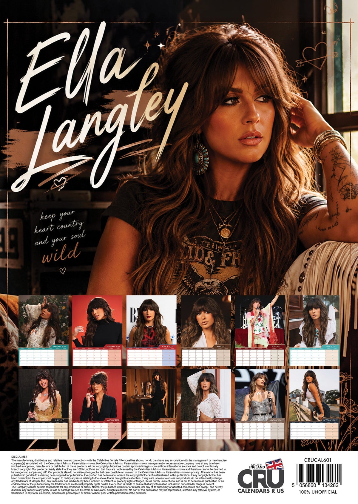 Ella Langley - A3 Calendar 2027