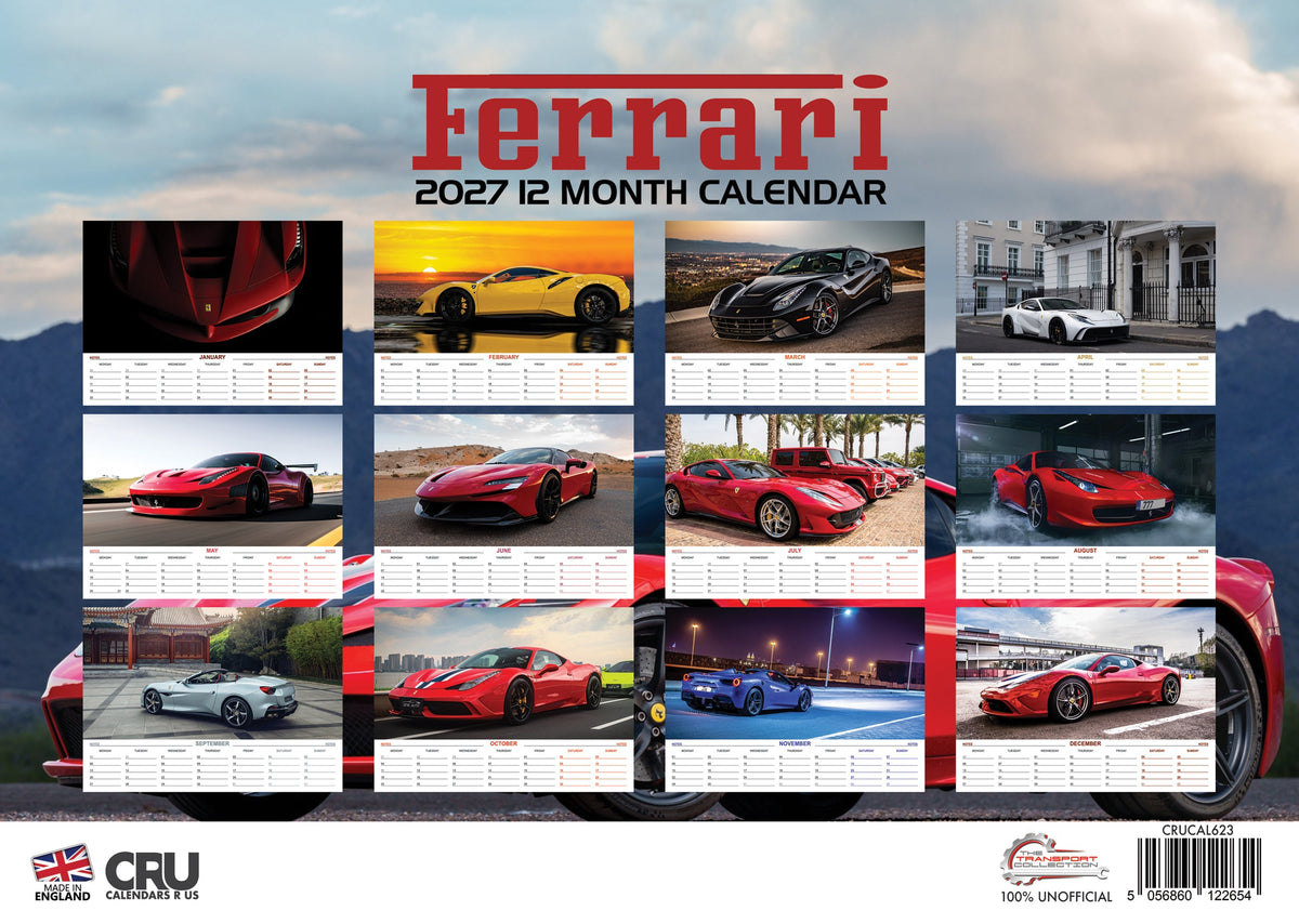 Ferrari - A3 Calendar 2027