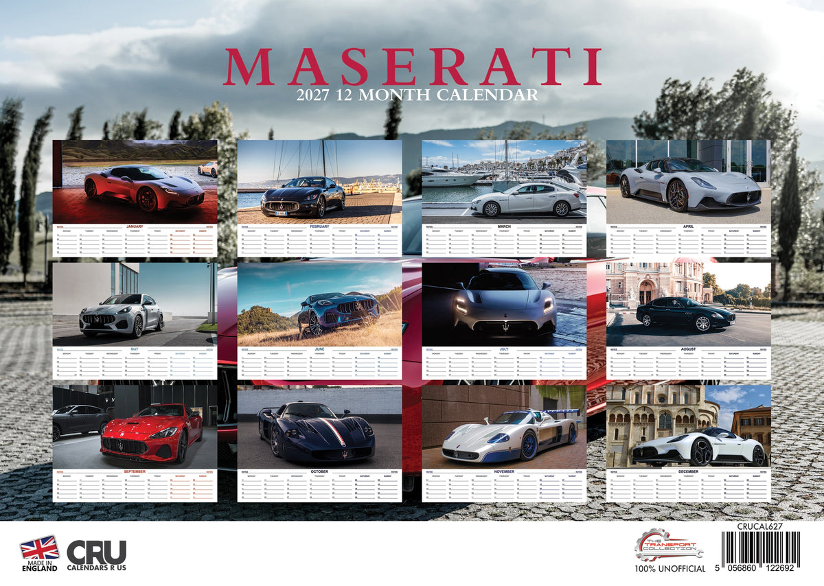 Maserati - A3 Calendar 2027