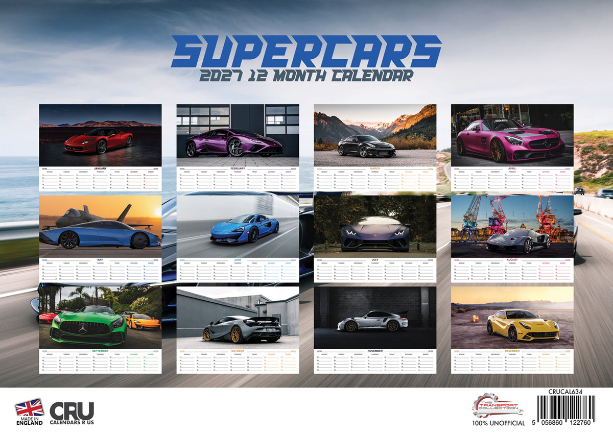 Supercars - A3 Calendar 2027