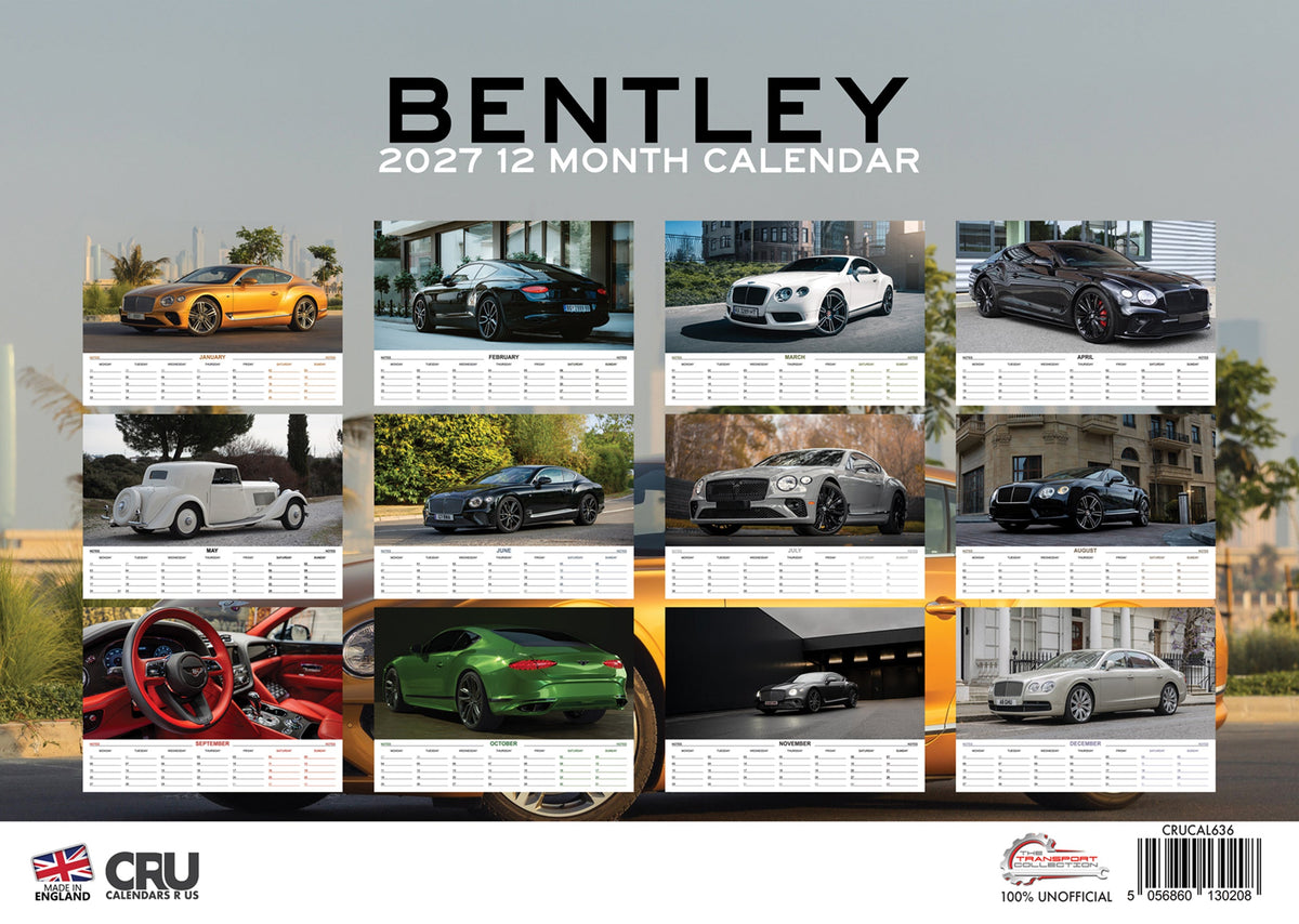 Bentley - A3 Calendar 2027