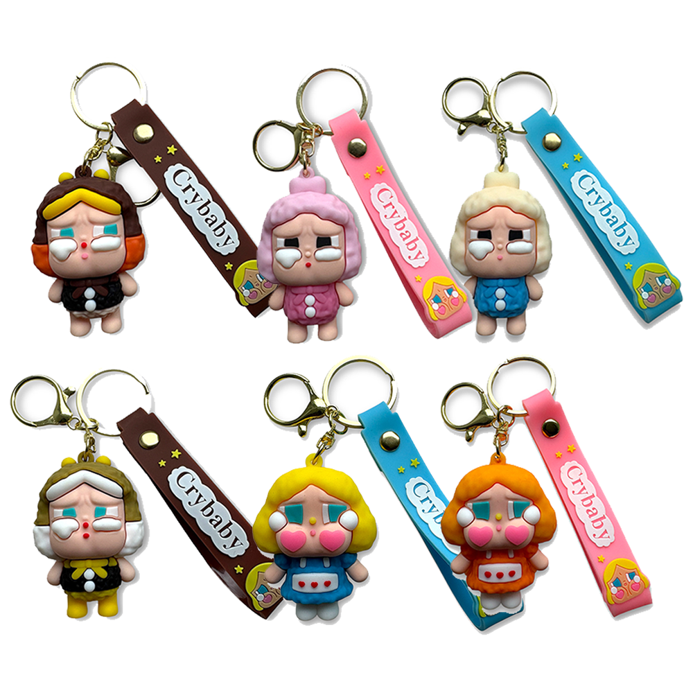 CryBaby Style 3D Silicone Keychain Keyring Pendant