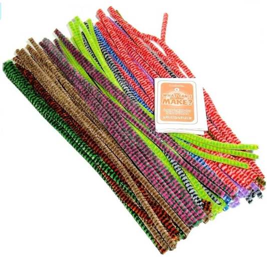 Tiger Tail Deluxe Pipe Cleaners x 100 ( Craft Clearance Special )