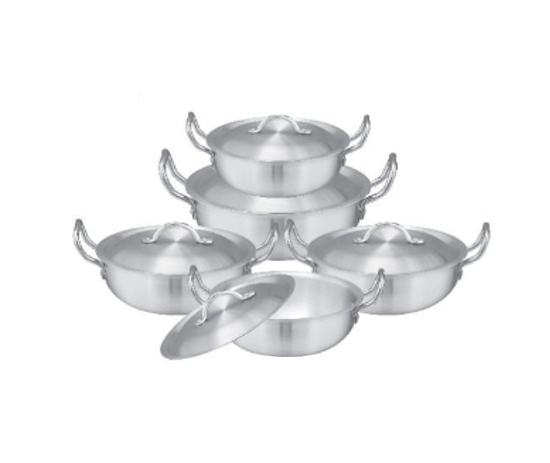 Cute Metal Wire Handle Karahi Wok Pan Set Of 5 Assorted Sizes 1 - 5