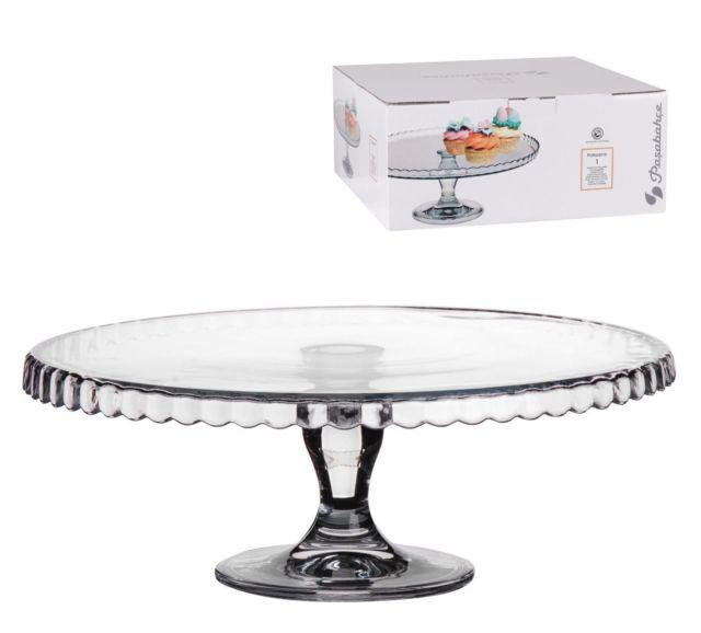 Glass Dessert Server Cake Stand Party Wedding Display Dessert Server Stand 28Cm