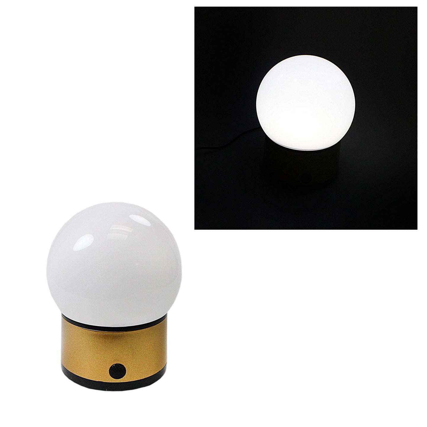 LED Round Globe Style Battery Operated Lamp Light 4270
