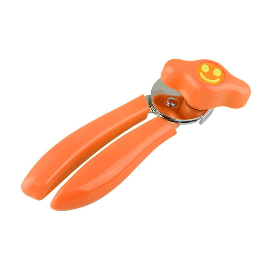 Kitchen Can Opener with Smiley Face Design Plastic Handle Assorted Colours 0108