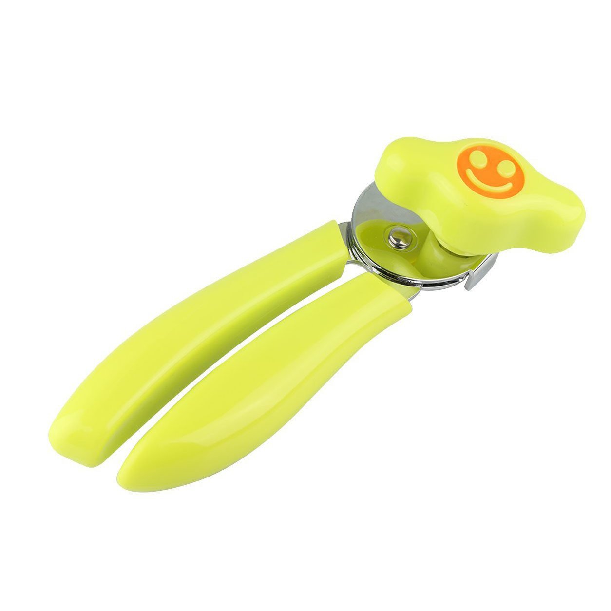 Kitchen Can Opener with Smiley Face Design Plastic Handle Assorted Colours 0108
