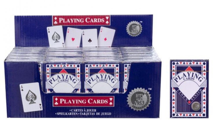 Plastic Coated Playing Cards H1.8 x D8.9 x W5.9 cm 0020805