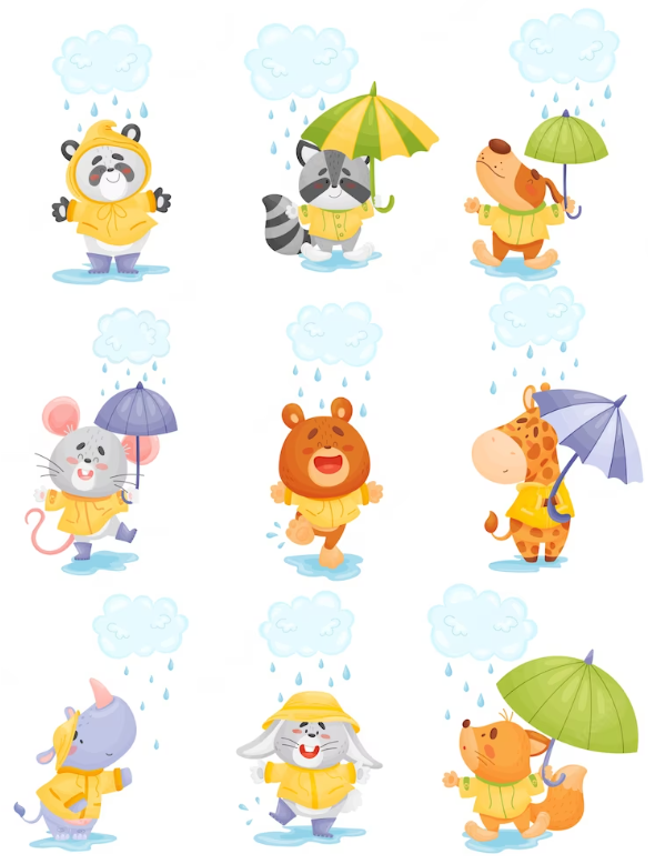 Room Decor 3D Effect Wall Stickers 60 x 35 cm Animal Designs Assorted Designs and Colours 7130