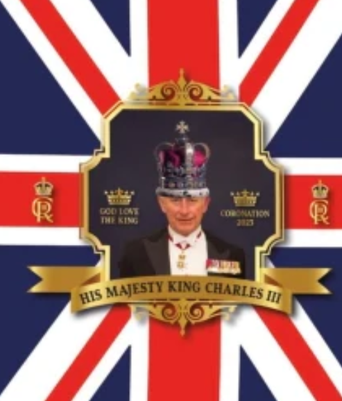 Coronation "His Majesty King Charles III" Traditional Union Jack Plastic Tablecloth Cover 137 x 183cm