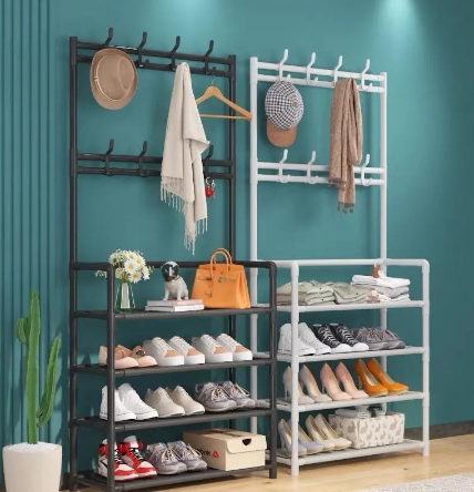 Multi-functional Shoe and Hat Rack 80 x 26 x 153 cm Assorted Colours 6815