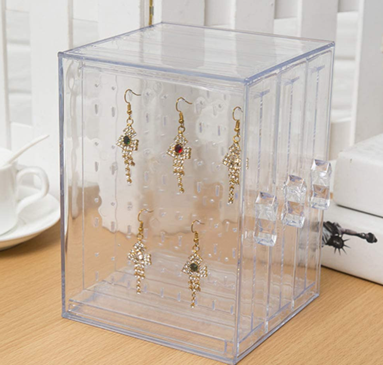 Clear Acrylic Jewellery Box Organiser Display AK731