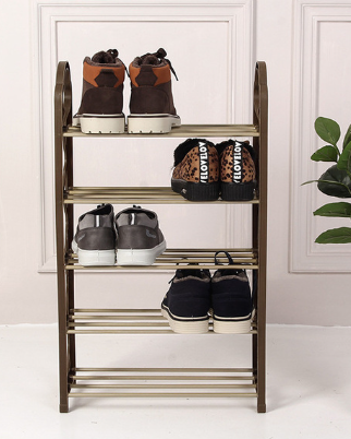 Plastic Shoe Organiser Rack 5 Tier 74 x 18 cm Assorted Colours 6814
