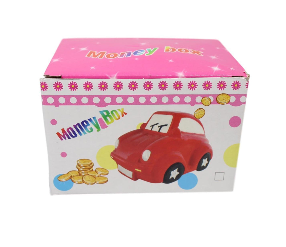 Children'S Ceramic Car Money Bo x Piggy Bank Assorted Colours