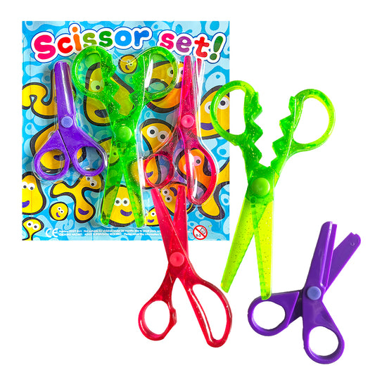 Kids 3 Piece Fun Scissors Set