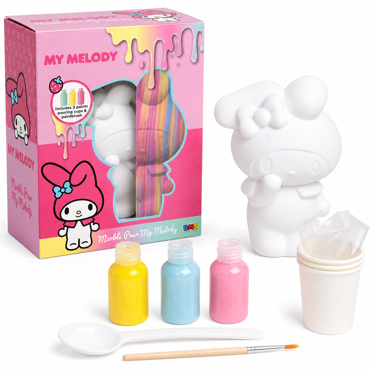 Marble Paint Pour My Melody Craft Kit