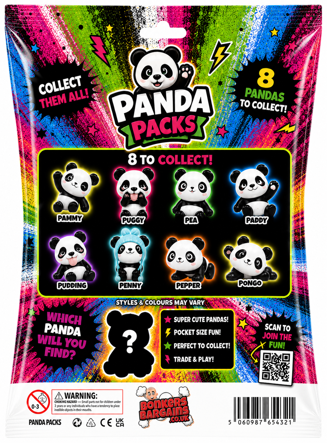 PandaPacks - 1 Character Panda Inside