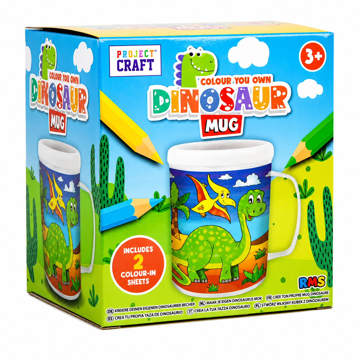 Colour Your Own Dinosaur Mug