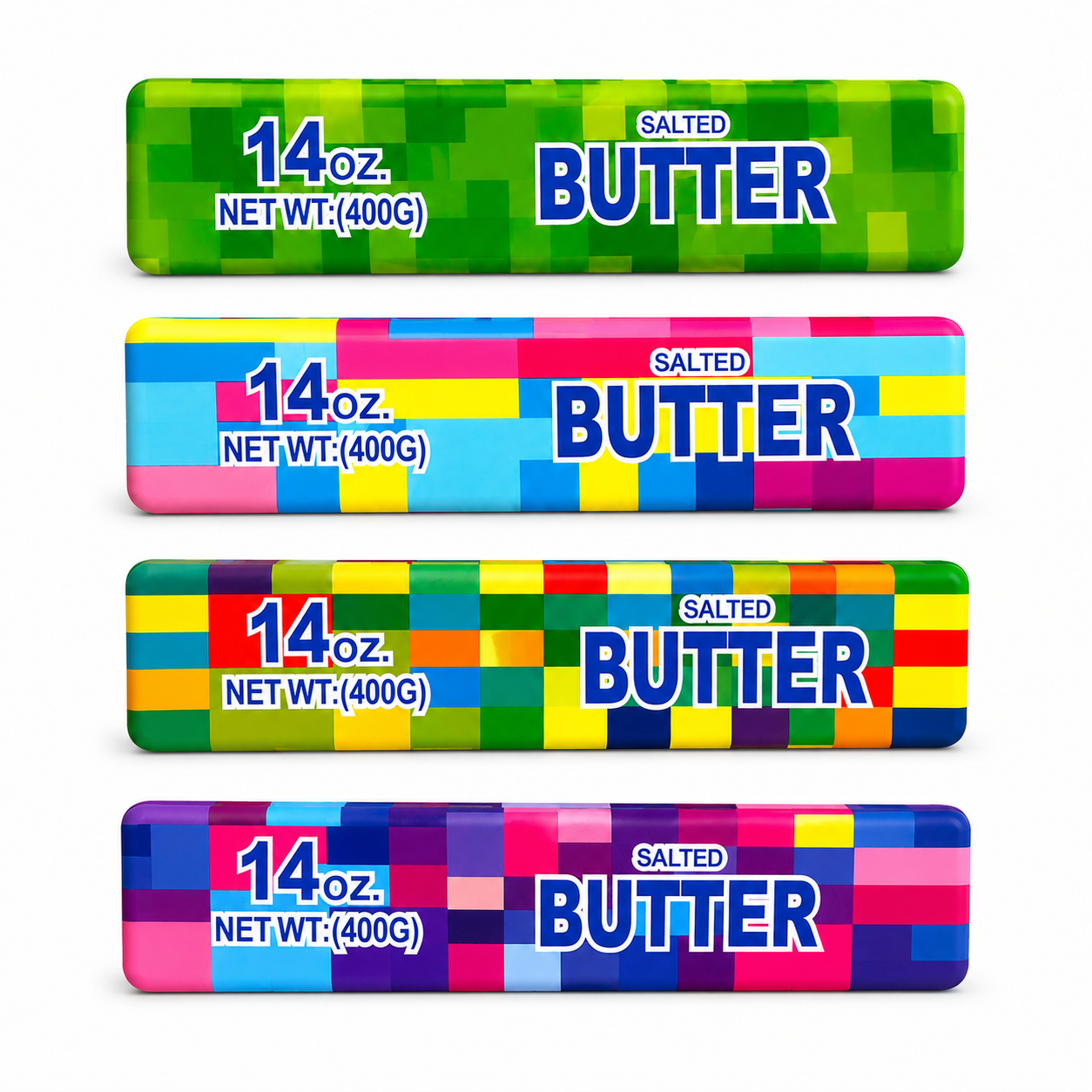Minecraft Pixel Style Limited Edition XXL Squishy Butter 24cm - 4 Designs
