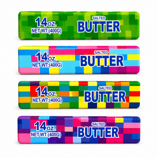 Minecraft Pixel Style Limited Edition XXL Squishy Butter 24cm - 4 Designs